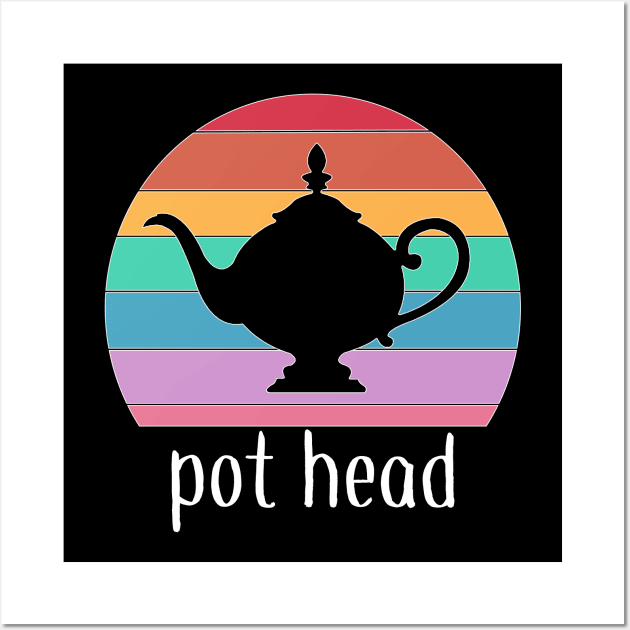 Tea Pot Head Rainbow Wall Art by Timeforplay